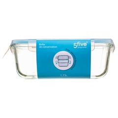 5Five Glass Rectangle Storage Box (1730 ml)