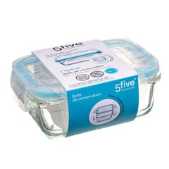 5Five Glass Rectangle Storage Box (330 ml)