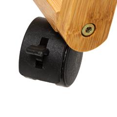 5Five Modern Bamboo 3-Level Trolley W/Wheels (54.5 x 35.5 x 88 cm)