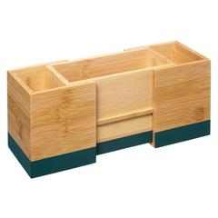 5Five Modern Bamboo Extendable Cutlery Holder (18 x 10 x 12 cm)