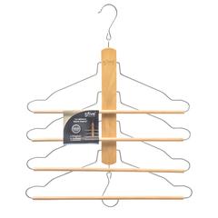 5Five Wood 4-Shirt/Pant Hanger (41.7 x 3 x 44.5 cm)