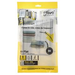 5Five Polyethylene PET Air-Flat Vacuum Bag (60 x 50 x 2.5 cm)