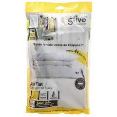 5Five Polyethylene Air-Flat Vacuum Bag (120 x 70 x 2.5 cm)