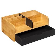 5Five Modern Color Bamboo Storage Organizer (25 x 10 x 15.5 cm)