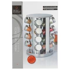 5Five Spice Rack W/Rotative Base & Spice Jars (21 x 28.5 cm)