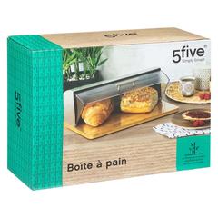5Five Bamboo Bread Box