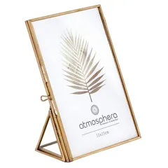 Atmosphera Glass & Metal Photo Frame (11.4 x 5.5 x 14.6 cm)