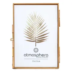 Atmosphera Glass & Metal Photo Frame (11.4 x 5.5 x 14.6 cm)