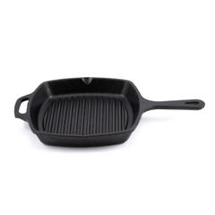 Reya Cast-Iron Grill Pan W/Long Handle (25.4 cm)