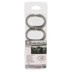 Tendance Polypropylene Curtain Rings Set (12 pc.)