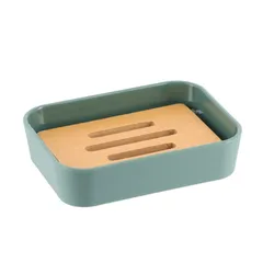Tendance Rubber Toothbrush Holder (12 x 8.8 x 2.8 cm, Sage Blue)