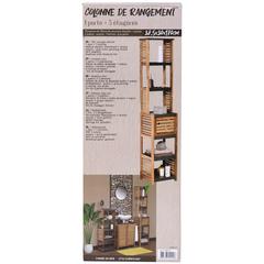 Tendance Acacia MDF Tall Storage Cabinet W/Door (38.5 x 30 x 170 cm)