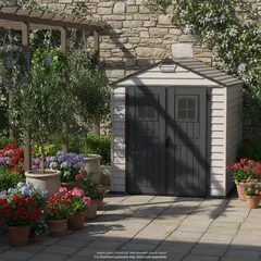 Cosmoplast StoreMate Plus Vinyl Garden Shed (213.36 x 213.36 cm)