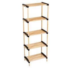 Seowood Pinewood Multi Purpose 5-Tier Modular Rack (28 x 49 x 129.5 cm)