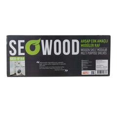 Seowood Pinewood Multi Purpose Modular Shelf (28 x 68 x 152 cm)
