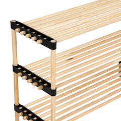 رف وحدات خشب صنوبر 3 مستويات متعدد الأغراض سيوود (28 × 76 × 52 سم)