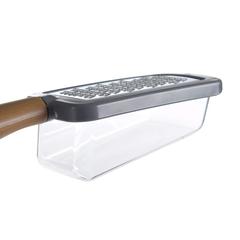 Freecook Wooden Grater W/Container (24.5 x 6.8 x 4.8 cm)