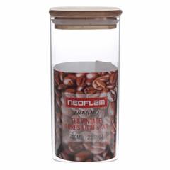 Neoflam Square Borosilicate Glass Jar W/Lid (700 ml)