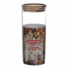 Neoflam Round Borosilicate Glass Jar W/Lid (1000 ml)