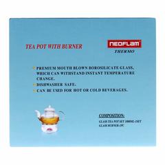 Neoflam Borosilicate Glass Coffee Pot Set W/Lid (1000 ml, 2 Pc.)