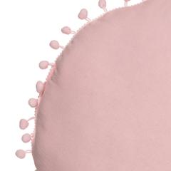Atmosphera Polyester Round Cushion W/ Pompoms (39 x 16 x 39 cm)