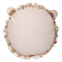 Atmosphera Polyester Lion Cushion W/ Fringes (44 x 13 cm)
