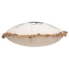 Atmosphera Polyester Lion Cushion W/ Fringes (44 x 13 cm)