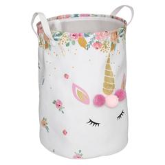 Atmosphera Polyester & Mousse Unicorn Toy Basket (35 x 50 cm)