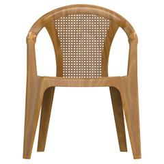 Cosmoplast Plastic Bamboo Armchair (63 x 58 x 81 cm)