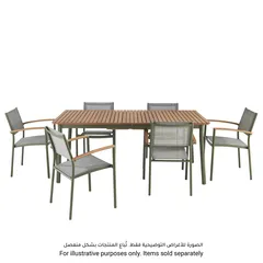 Akoa Extendable Dining Table GoodHome (180 x 90 x 75 cm)