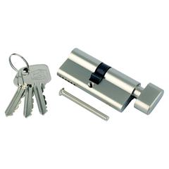 Smith & Locke Brass Thumbturn Cylinder Lock Set (80 x 33 x 17 mm)