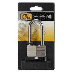 Smith & Locke Laminated Steel Cylinder Padlock (50 x 37.5 x 26 mm)