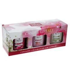 Price's Wax Scented Candle Gift Set (23 x 8 x 9 cm, 3 Pc.)