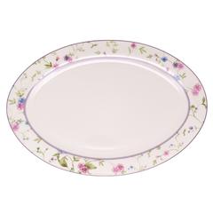 Orchid Ceramic Oval Plate Set (37 x 5 x 25.2 cm, 2 Pc.)