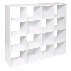 5Five Mix n' Module Wood 16 Compartment Storage Shelf (134 x 32 x 134 cm)