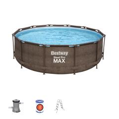 Bestway Pro Max Deluxe Steel Pool Set (366 x100 mm, 4 Pc.)