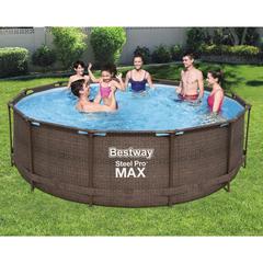 Bestway Pro Max Deluxe Steel Pool Set (366 x100 mm, 4 Pc.)