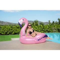 Bestway Vinyl Luxury Flamingo Inflatable Ride-On (1.53 x 1.43 m)