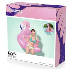 Bestway Vinyl Luxury Flamingo Inflatable Ride-On (1.53 x 1.43 m)