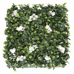 Decorative Green Leaves Square w/Large White Flowers (50 x 50 cm)