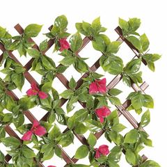 PVC Trellis W/Dark Pink Flowers (90 x 180 cm)