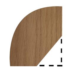 Oak Rounded Quadrant Moulding (18 x 18 x 2400 mm)