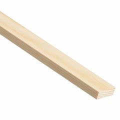 Cheshire Mouldings Smooth Square Edge Pine Stripwood (6 x 25 x 900 mm)