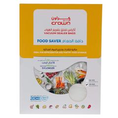 Crownline Vacuum Sealer, VS-246 (40.9 x 10.2 x 51.7 cm) + Vacuum Bag Pack, VB-2030  (20 x 30 cm, 20 Pc.) + Vacuum Bag Pack , VB-1525 (15 x 25 cm, 20 Pc) + Citrus Juicer,  CJ-268 (500 ml)