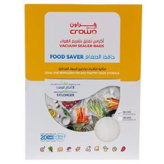 Crownline Vacuum Sealer, VS-246 (40.9 x 10.2 x 51.7 cm) + Vacuum Bag Pack, VB-2030  (20 x 30 cm, 20 Pc.) + Vacuum Bag Pack , VB-1525 (15 x 25 cm, 20 Pc) + Citrus Juicer,  CJ-268 (500 ml)