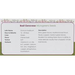 Growhub Microgreen Genovese Basil Seeds Pack