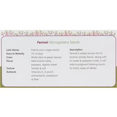 Growhub Microgreen Fennel Seeds Pack