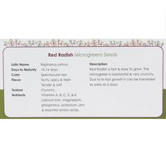 Growhub Microgreen Red Radish Seeds Pack
