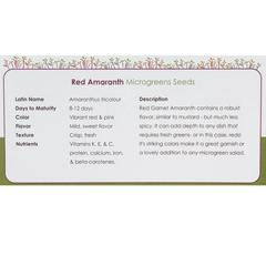 Growhub Microgreen Red Amaranth Seeds Pack