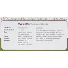 Growhub Microgreen Mustard Mix Seeds Pack